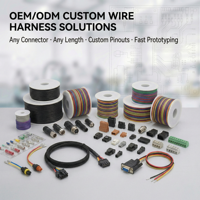 Kabel Sambungan Konektor 3 Pin Kustom OEM, Perakitan Kabel Sinyal, Ekstensi Male ke Female untuk E-Scooter Mobilitas Listrik