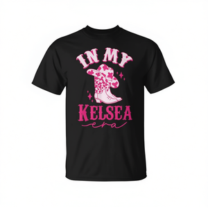 In My Kelsea Era Western Cowgirl <b>T</b>-<b>Shirt</b> For <b>Women</b> <b>Pink</b> Design - Product Image 2