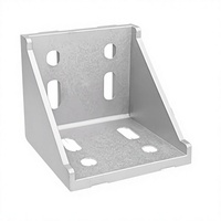 Connecteur d'angle en alliage d'aluminium anti-corrosion à 135 degrés pour profilé 8080, support d'angle robuste pour décoration d'extrusion
