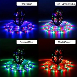 Kit de ruban LED RGB SMD3535 à basse tension 5V, auto-adhésif, flexible et à intensité variable, pour éclairage de fond de télévision et chambre à coucher - Product Image 6