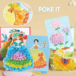 Kit de Manualidades DIY de Princesas: Juego de Puncionar y Colorear con Tela para Niños - Product Image 2
