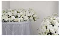 Boules de fleurs artificielles en rose blanche, vente en gros d'usine |   Boules florales artificielles pour mariage, anniversaire, Saint-Valentin et remise de diplôme