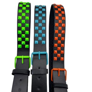 <span class=keywords><strong>Ceinture</strong></span> <span class=keywords><strong>en</strong></span> cuir PU noir classique pour femmes <span class=keywords><strong>en</strong></span> gros, style punk, avec rivets à <span class=keywords><strong>perles</strong></span> carrées, style Y2K, largeur 3,8 cm, boucle <span class=keywords><strong>en</strong></span> alliage - Product Image 4