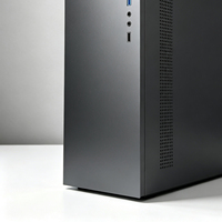 Boîtier PC Tour Mini Meway H2 Prix Usine MicroATX ITX Poignée GPU Longue 3.5HDD 2 Ventilateurs Châssis Gaming DIY Verre Trempé En Stock