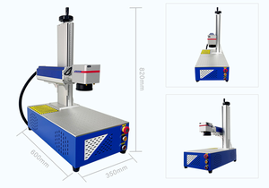 Grabador Láser de <span class=keywords><strong>Fibra</strong></span> de Escritorio Pequeño para Joyería con Capacidad de Detalle Fino y Mandril Giratorio para Artículos Cilíndricos - Product Image 2