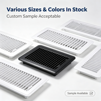 Grille de ventilation en fonte pour plancher HVAC, plusieurs tailles et couleurs, pour hôtels, bureaux et bâtiments, ventilation murale et au sol