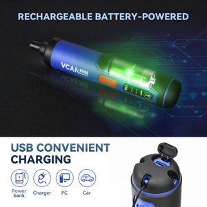 Juego de Destornilladores Eléctricos Inalámbricos de 3,6 V, Juego de Destornilladores Inalámbricos de Torsión Ajustable, de Bolsillo Recargable, 28 Unidades - Product Image 2