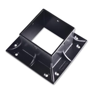 JH-Mech Wholesale Price 4x4 <strong>Wood</strong> Fence <strong>Post</strong> Anchor Base Steel Black Powder Coated Fence <strong>Post</strong> Base - Product Image 2