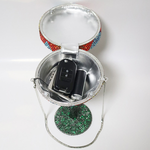Sacs de soirée tendance pour femmes, ornés de cristaux, fleurs, diamants et strass, avec chaîne, idéaux pour les soirées <span class=keywords><strong>Martini</strong></span> – Ventes Flash - Product Image 3