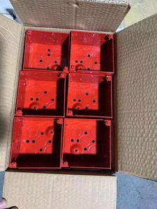 Chúng tôi thép mạ kẽm 4-inch vuông báo cháy hộp điện hàn 2-1/8-inch sâu màu đỏ Điện hộp kim loại nâng lên ổ cắm hộp - Product Image 4