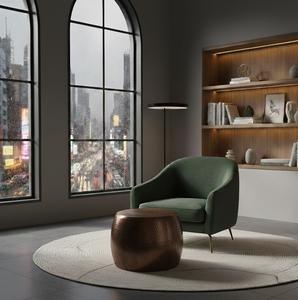 Table basse moderne minimaliste de luxe en acier inoxydable avec structure robuste, écologique et durable, meubles de salon - Product Image 2