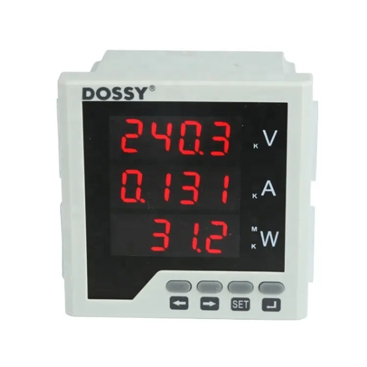 Volt/Amp/Hz/Watt Fase Tunggal Multi Meter/Meter Digital/Digital Panel Meter