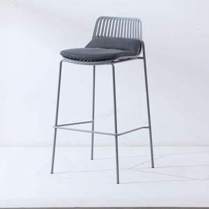 Silla de Bar de Diseño Moderno y Duradera con Reposabrazos, Silla de Bar de Alambre de Hierro Fija para Restaurante, Comedor, Sala de Estar, Uso Comercial y Exterior - Product Image 6