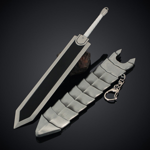 Mini Spada Berserk in Metallo, Tecnica di Fusione Dragonslayer, Personaggio TV e Cinema, Oggetto da Collezione, Arte 22cm 169g, Portachiavi in Lega di Zinco - Product Image 2