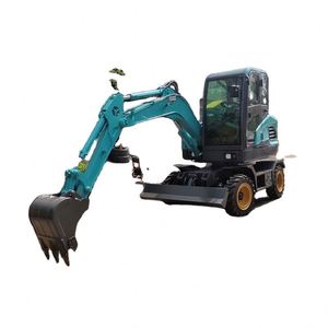 Miniexcavadora de Ruedas de 4 Toneladas para Construcción con Accesorios Opcionales - Product Image 4
