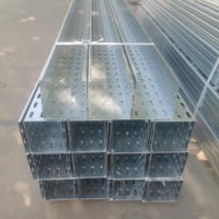 Xuanlin métal acier galvanisé câble plongé à chaud goulotte 50x50/100x50/100x100mm plancher fendu Dado échelle plateau fil électrique
