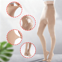 Collants de compression médicale 20-30 mmHg pour femmes - Bout fermé, respirants, antibactériens, écologiques, en Spandex/Nylon