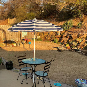 Parasols de plage légers et compacts à rayures imprimées personnalisées, prix d'usine, vente en gros, protection UPF+50, faciles à transporter, <span class=keywords><strong>avec</strong></span> logo - Product Image 6