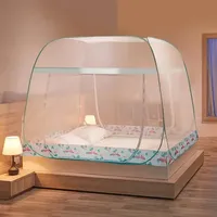 Tenda Gratis pemasangan baru musim panas, tenda kelambu kawat rumah dapat dilepas satu potong, tenda untuk tempat tidur luar ruangan dengan fitur lipat