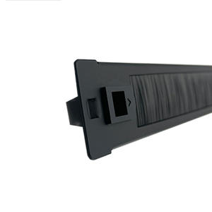 Armoire industrielle de 19 pouces 1U-42U avec panneau vierge de <span class=keywords><strong>brosse</strong></span> à poils UL94-V2 carte jaune Rack gestionnaire de câbles plaque aveugle - Product Image 4