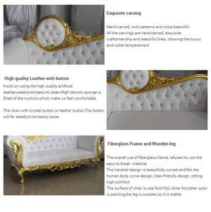 Lujosas sillas de trono de boda para novia <span class=keywords><strong>y</strong></span> novio, sofá de reyes <span class=keywords><strong>y</strong></span> reinas con marco de madera para hoteles <span class=keywords><strong>y</strong></span> nobles príncipes - Product Image 6