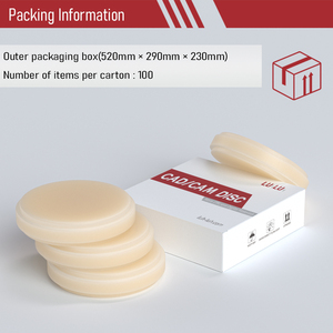 แผ่น PMMA สำหรับงานทันตกรรม Ultra Aesthetic 4+3 ชั้น หลายชั้น ไล่เฉดสีธรรมชาติ สำหรับเครื่องกัด PMMA ขนาด 98 มม. สำหรับระบบ CAD CAM ทันตกรรมแบบเปิด - Product Image 5