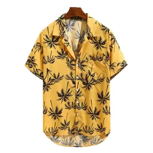 Designer Hawaii Strand Herren bekleidung Casual Fashion Kurzarmhemd Großhandel