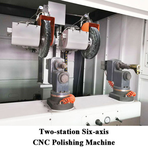 Lucidatrice Cnc Multi funzionale a sei assi a due stazioni ad alta efficienza per la levigatura e la lucidatura di vari pezzi fusi metallici - Product Image 5