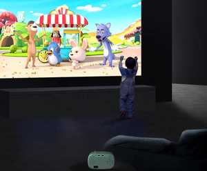 โปรเจคเตอร์พกพา Best Buy K3 ความละเอียด 720P ระบบ Android 11 รองรับ WiFi 5G และ Bluetooth ขนาดเล็กพกพาสะดวก ความสว่าง 160ANSI เหมาะสำหรับดูหนังที่บ้านหรือเล่านิทานสำหรับเด็ก - Product Image 5