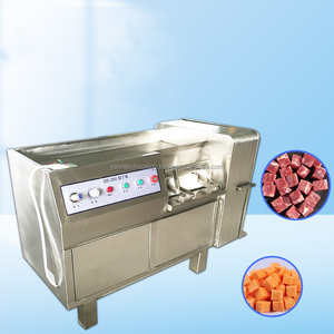 Découpeuse automatique de cubes de viande de volaille en acier inoxydable Coupeur de viande congelée trancheuse de boeuf Machine à découper la viande de poulet - Product Image 1