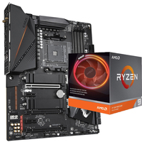 Carte mère de jeu GIGABYTE B550 AORUS PRO AC d'occasion avec socket AMD AM4, chipset B550, prise en charge du Wi-Fi, processeur Ryzen 7 3700X 3800XT