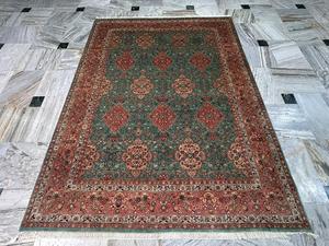 Luxury Handmade Persian Design <b>Hand</b>-Knotted Wool & Silk Area <b>Rug</b> Premium Traditional Oriental Carpet for Living Room, Bedroom - Product Image 3