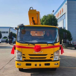 รถบรรทุกอีซูซุสีเหลืองสำหรับงานที่สูง พร้อมบูมฉนวนกันความร้อน 10-20 เมตร ดีเซล ยูโร 5 ใหม่ - Product Image 1