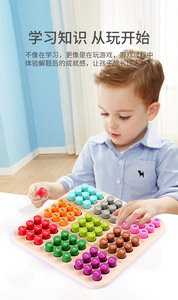 Jeu de puzzle <span class=keywords><strong>Sudoku</strong></span> éducatif en bois Montessori EDULAND, casse-tête mathématique pour l'apprentissage des enfants de 0 à 7 ans - Product Image 3