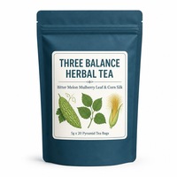 Thé aux herbes Three Balance 100g (5g x 20 sachets pyramidaux) Équilibre glycémique et lipidique Yuzetang Durée de conservation 18 mois Oral