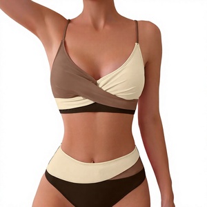 Ensemble de bikini à imprimé floral pour femmes, maillot de bain taille haute, push-up, vêtements de plage, pour les vacances d'été - Product Image 5