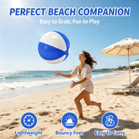 Bola Pantai Tiup PVC Logo Kustom Permainan Pesta Kolam Renang Musim Panas Mainan Unisex Hiburan Luar Ruangan Sampel Gratis