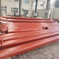 Bobine en acier OEM sur mesure de taille DN avec revêtement UHMWPE et raccords assortis pour le transport de boues acides et de déchets chimiques en usine côtière