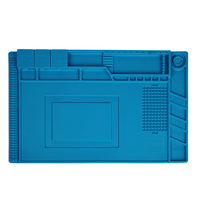 Tapis de bureau en Silicone résistant à la chaleur plate-forme d'isolation à souder tapis de bureau tapis d'outil de réparation magnétique pour ordinateur de téléphone