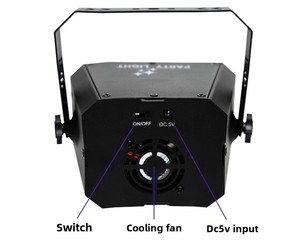 Nueva Bola de <span class=keywords><strong>Luz</strong></span> Mágica de 7 Ojos de <span class=keywords><strong>Amazon</strong></span>, Proyector de Haz Láser LED RGBW IP33, Iluminación Giratoria Multicolor para Escenarios, Ambiente KTV - Product Image 4