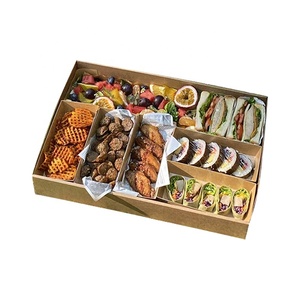 Meilleur prix d'usine en gros fournisseurs de bacs à papier couvercle transparent restauration rapide boîte d'emballage pour poulet frit <span class=keywords><strong>assiette</strong></span> en papier boîte à lunch bon marché - Product Image 3