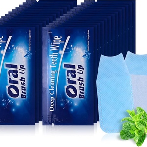 Toallitas Orales con Sabor a Menta, Toallitas Blanqueadoras de Dientes, Toallitas de Limpieza Bucal - Product Image 1