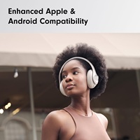 Headphone Over-Ear Kualitas Studio dengan Daya Tahan Hingga 45 Jam, 5.1 Active Noise Cancelling, Layar Digital, Tahan Air IPX untuk Audiophiles