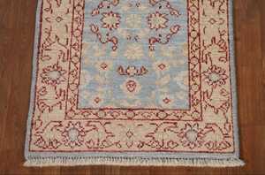 Oriental hecho a mano 2x3 Foyer alfombra Multicolor personalizable acento alfombra vegetal tinte Oushak azul estilo turco algodón abstracto - Product Image 2