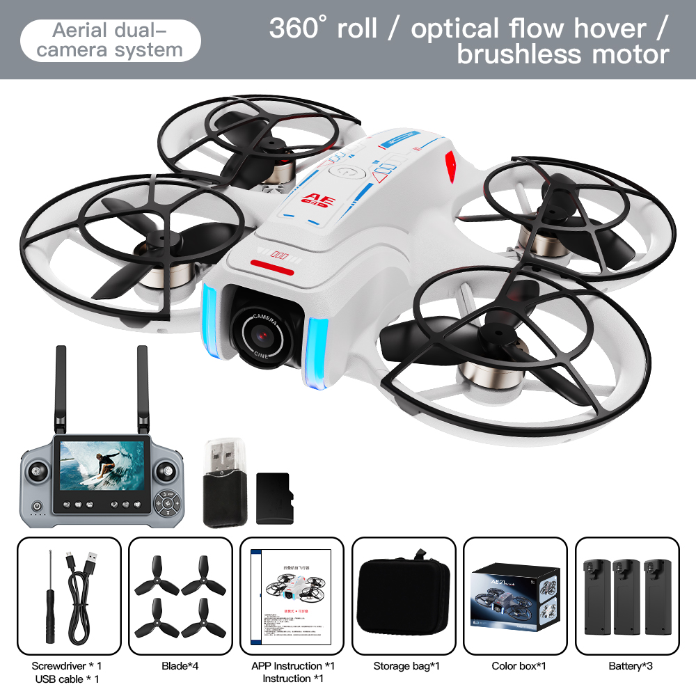 Tres baterías blancas