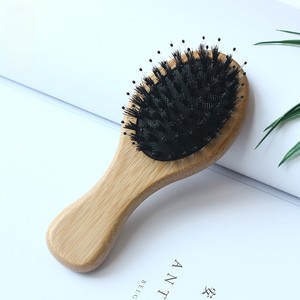 Custom Logo Personalized <strong>Hair</strong> Brush Cute <strong>Comb</strong> Bamboo <strong>Hair</strong> Brush Small for <strong>Kids</strong> - Product Image 2