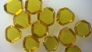 Single kristal 111 sisi MCD Die HPHT berlian sintetis hitam abrasif untuk kawat gambar persegi - Product Image 3