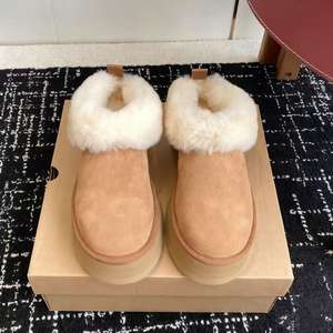 Botas de Nieve de Invierno de Alta Calidad, Transpirables, Unisex, con Forro de Piel, Parte Superior de Piel de Oveja, Plataforma de Moda - Product Image 3