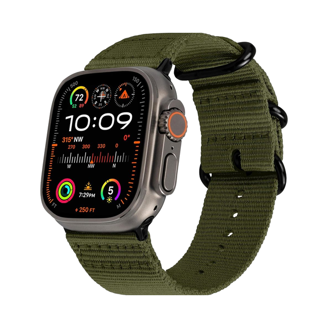 Hiking Trail Nylon Band Original Rugged Compatible with Apple Watch Band for Men Women Soft Breathable Woven Nylon IWatch Strap