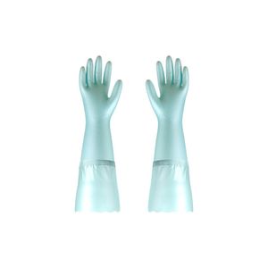 FaSoLa Dishwashing Gloves Thickened Pvc Waterproof Kitchen Cleaning Gloves 31-42cm Solid Color - Product Image 1